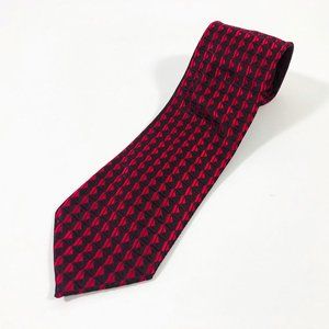 EUC Umberto Frasi Neck Tie Red Black Handmade